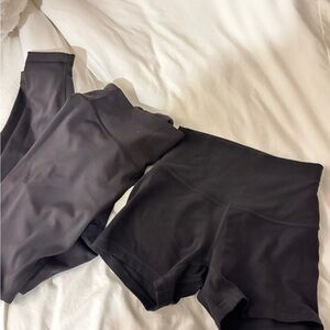 lululemon Black Shorts and Leggings bundle